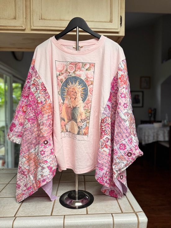 ✨ BlueVelvet Dolly Parton Kantha Camper Tunic / Poncho Top ✨ S/M. SOLD OUT - Picture 5 of 8